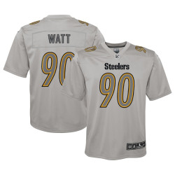 T.J. Watt Pittsburgh Steelers Atmosphere Game Gray Jersey - Youth