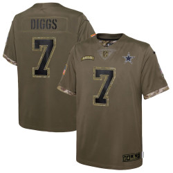 Trevon Diggs Dallas Cowboys 2022 Salute To Service Player Limited Olive Jersey - Youth