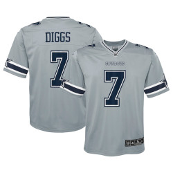 Trevon Diggs Dallas Cowboys Inverted Game Silver Jersey - Youth