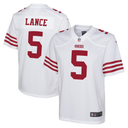 Trey Lance San Francisco 49ers Game White Jersey - Youth