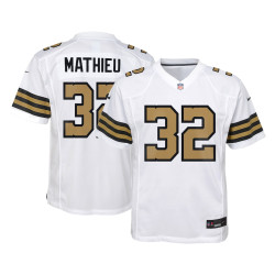 Tyrann Mathieu New Orleans Saints Team Game White Jersey - Youth