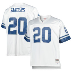 Barry Sanders Detroit Lions Mitchell & Ness 1996 Retired Player Replica White Jersey - Men