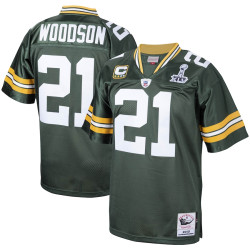 Charles Woodson Green Bay Packers Mitchell & Ness 2010 Authentic Throwback Retired Player Green Jersey - Men Charles Woodson Green Bay Packers Mitchell & Ness 2010 Authentic Throwback Retired Player Green Jersey - Men