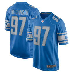 Aidan Hutchinson Detroit Lions Player Game Blue Jersey - Men