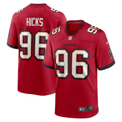 Akiem Hicks Tampa Bay Buccaneers Player Game Red Jersey - Men