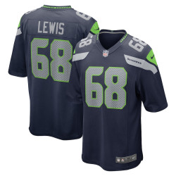 Damien Lewis Seattle Seahawks Game College Navy Jersey - Men Damien Lewis Seattle Seahawks Game College Navy Jersey - Men