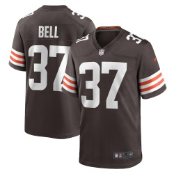D'Anthony Bell Cleveland Browns Player Game Brown Jersey - Men