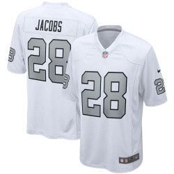 Josh Jacobs Las Vegas Raiders Alternate Game White Jersey - Men Josh Jacobs Las Vegas Raiders Alternate Game White Jersey - Men