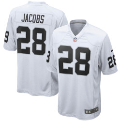 Josh Jacobs Las Vegas Raiders Game White Jersey - Men Josh Jacobs Las Vegas Raiders Game White Jersey - Men