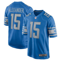 Maurice Alexander Detroit Lions Player Game Blue Jersey - Men