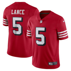 Trey Lance San Francisco 49ers Alternate Vapor Limited Scarlet Jersey - Men