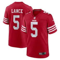 Trey Lance San Francisco 49ers Team Game Scarlet Jersey - Men